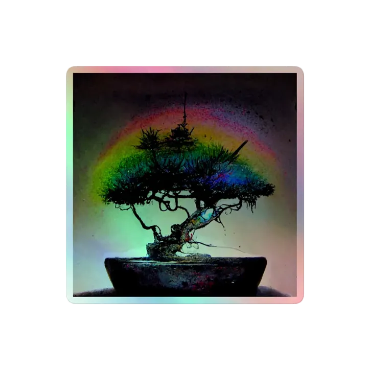 Mystical Bonsai Holographic Sticker Sheet product image (2)