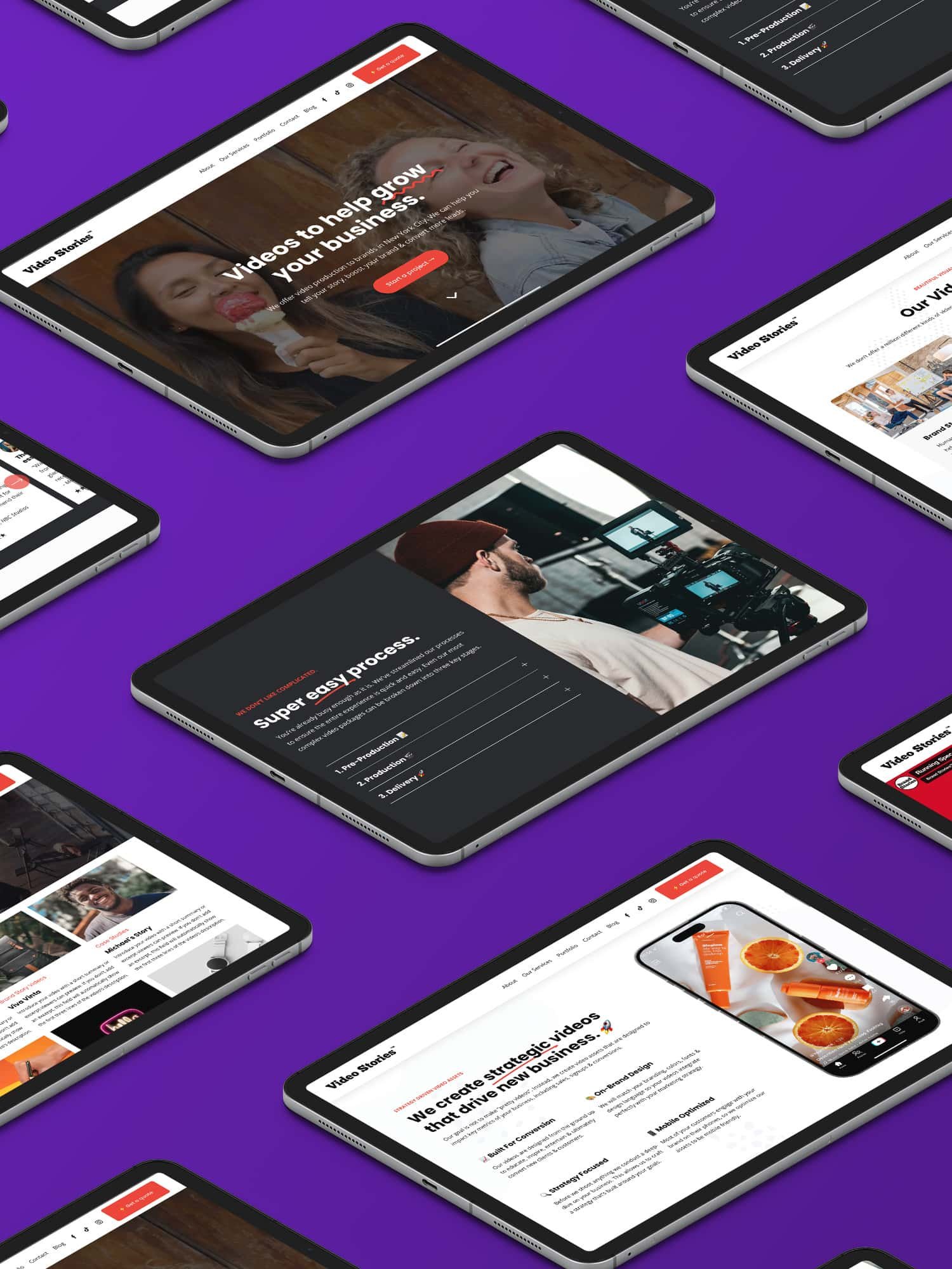 Videographer Website Template product image (5)