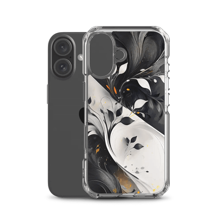 Swirling Leaves iPhone Clear Case iphone 7 to 16 product image (2)
