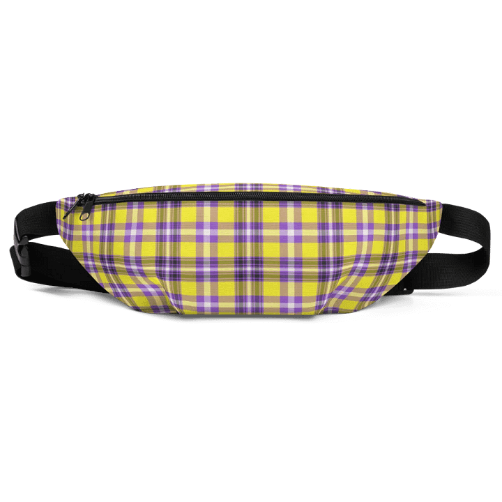 Yellow and Purple Plaid Fanny Pack product image (2)