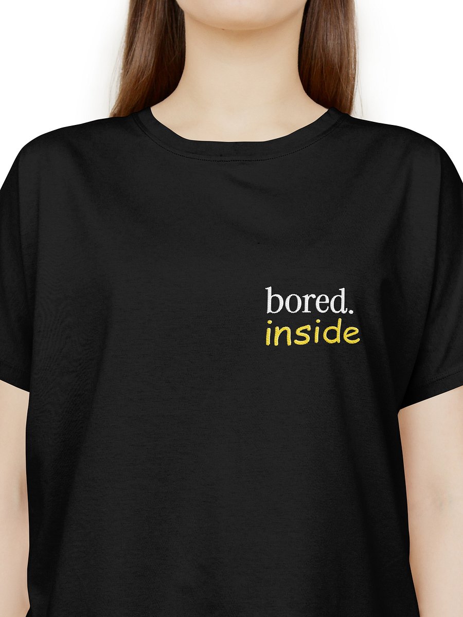Bored. Inside - A Premium Relaxed Fit Embroidered Tee product image (5)