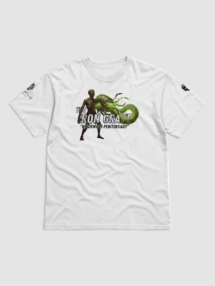 The Iron Grave - Blackwood Penitentiary - The Parasite v2 - White Logo T-Shirt product image (11)