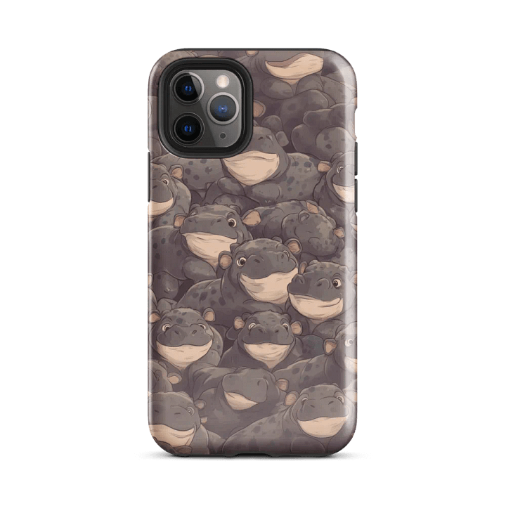 Playful Hippo iPhone Case product image (49)