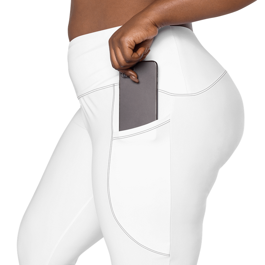 All-Over Print Crossover Leggings with Pockets product image (4)