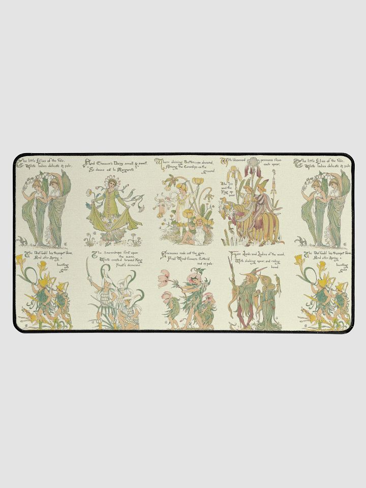 Flora’s Feast Mouse Pad – Vintage Floral Art Reimagined by Dr. Mac product image (1)