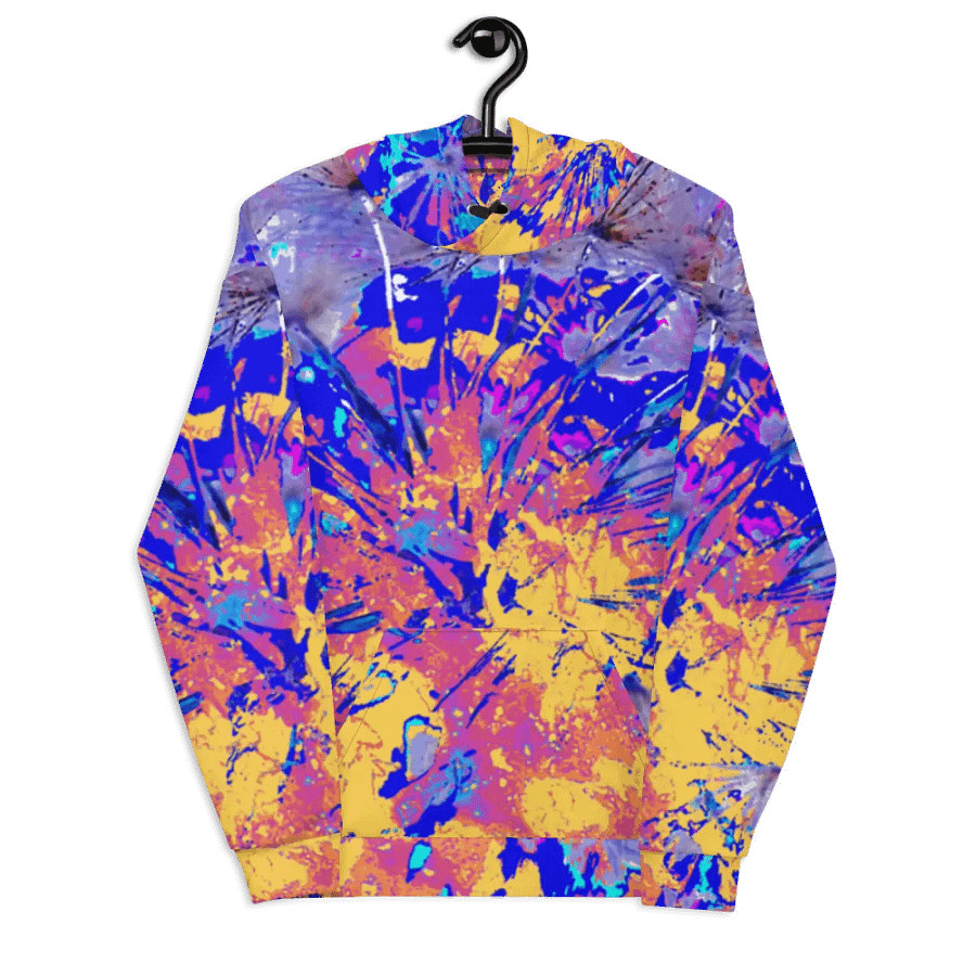 Vibrant Abstract Dandelion Seeds Unisex Pull Over Hoodie product image (7)