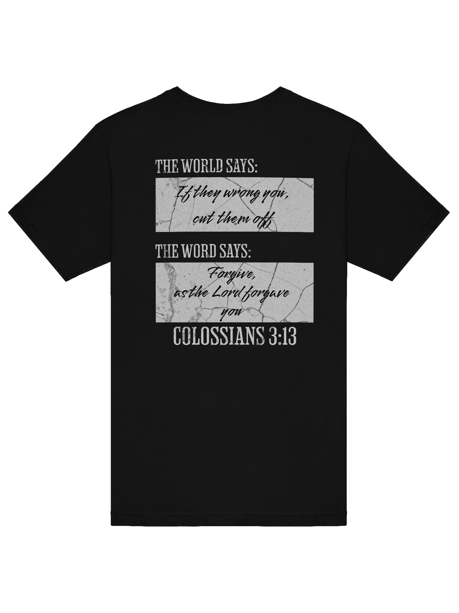 YHWH - Word vs World Slim Fit T shirt "Forgiveness" product image (6)