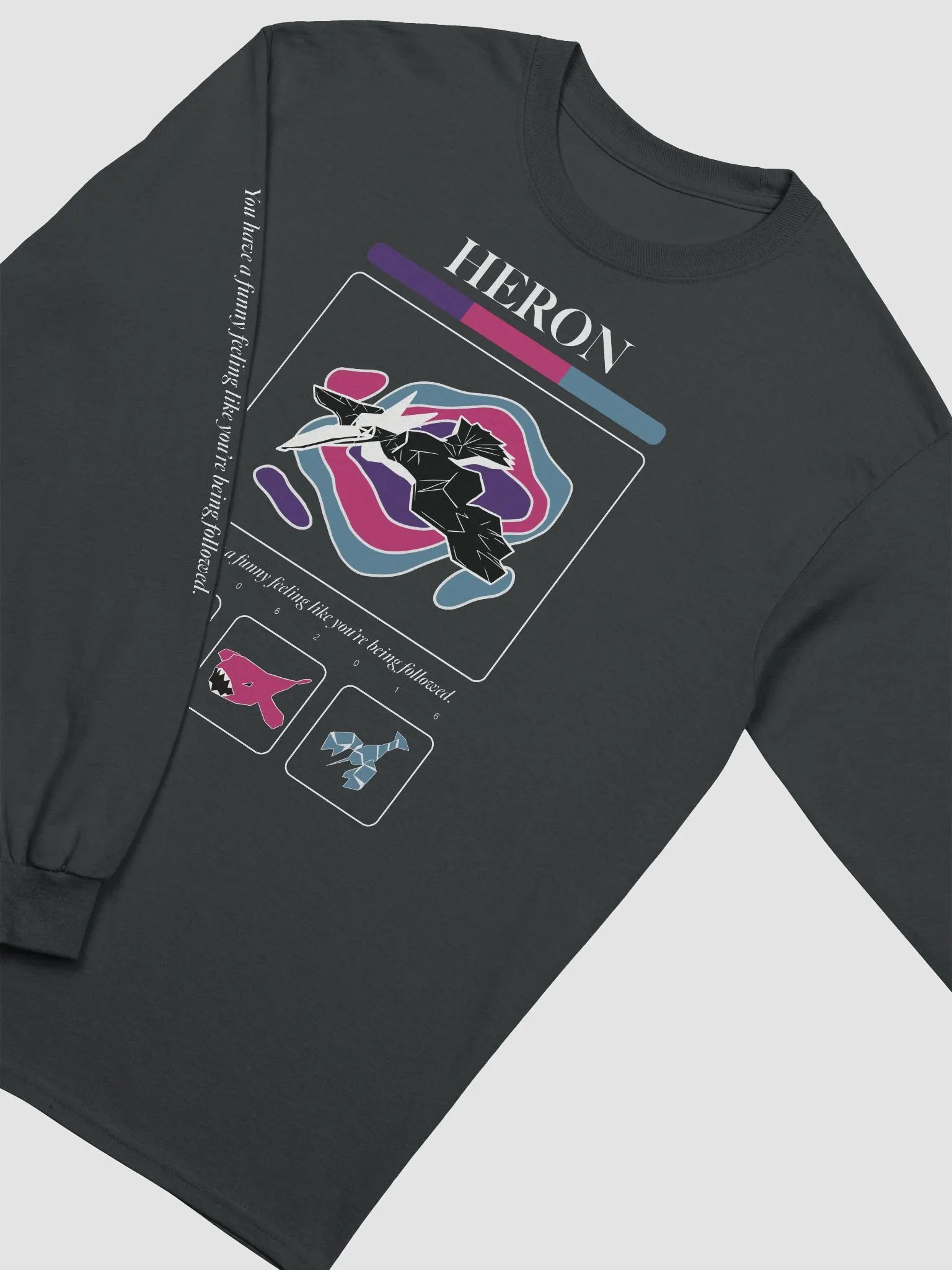Heron- Long Sleeve (Black) product image (3)