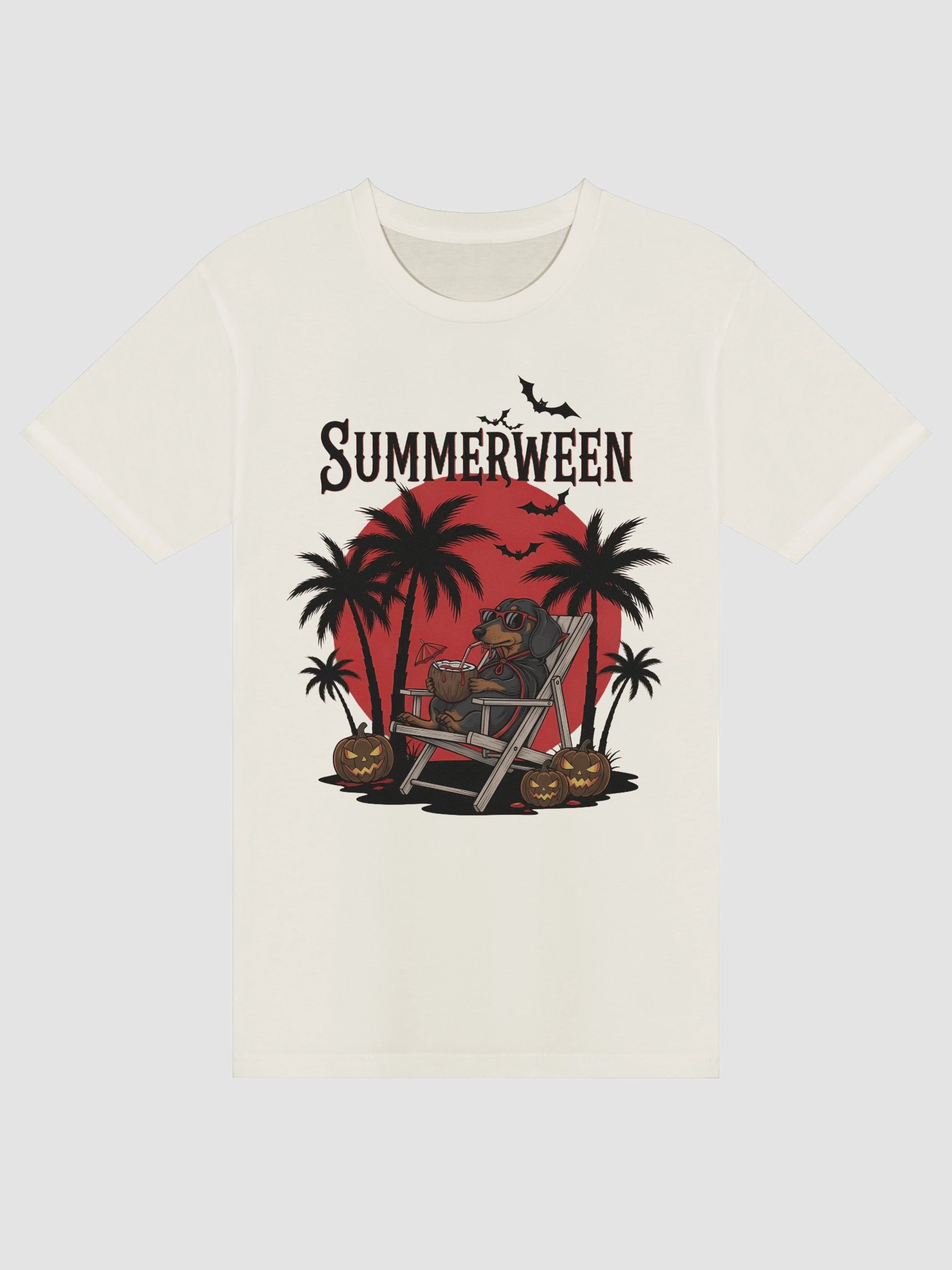 Summerween Vampire Dachshund Unisex T-Shirt product image (9)