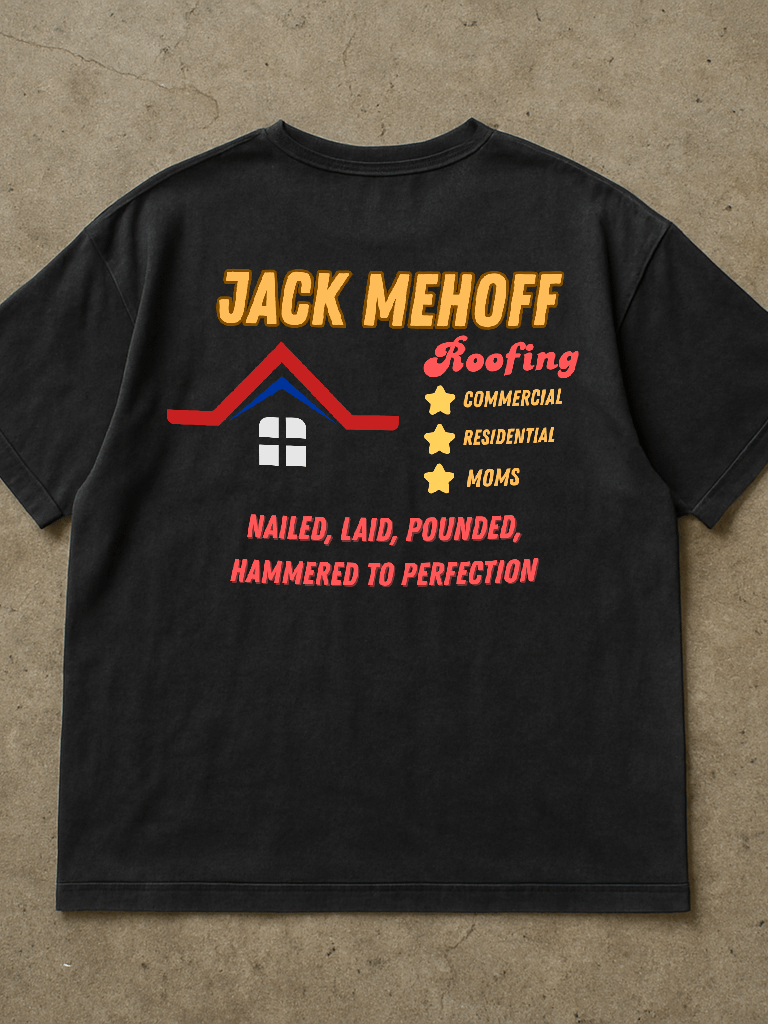 Jack MeHoff Roofing Shirt (Back Printed) product image (1)