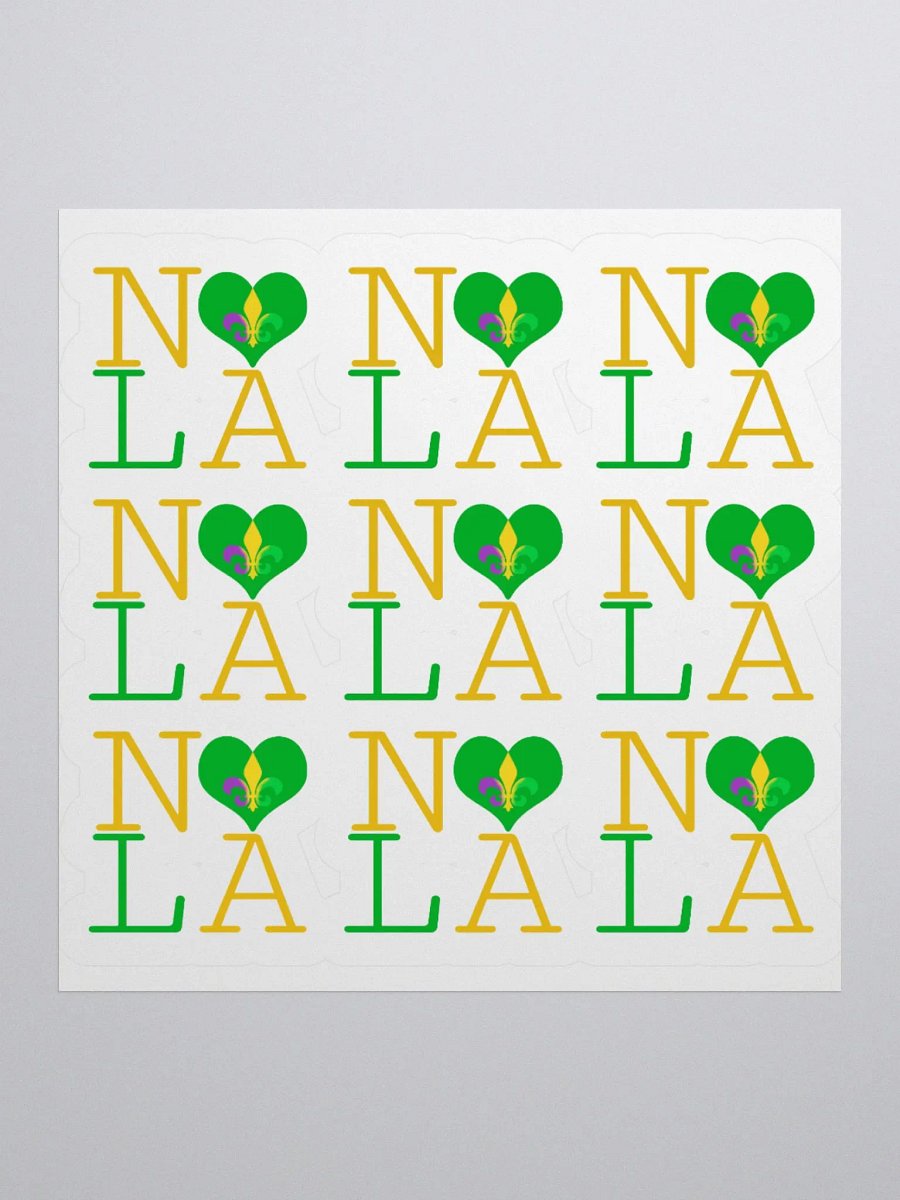 I LOVE NOLA **LEGACY STICKER** (MARDI GRAS 2) product image (1)