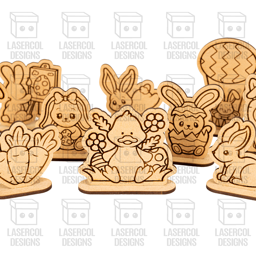 Easter Cutouts With Base Set 2 - Laser Cut Files product image (3)