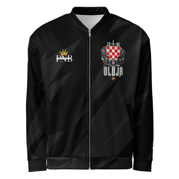 PNB Brand Print Bomber Jacket Oluja1995 product image (1)