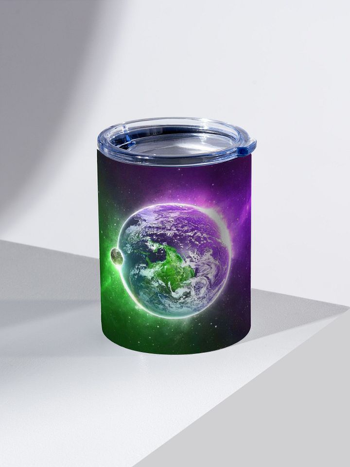 Green&Purple Space 10oz Steel Tumbler product image (2)