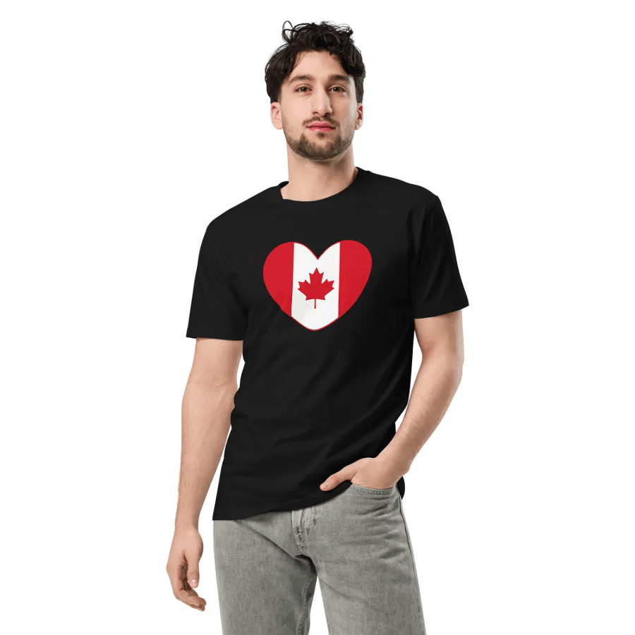 Canadian Love Flag Heart T-Shirt product image (3)