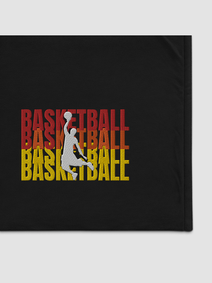 Port Authority Embroidered Premium Sherpa Blanket - Basketball product image (1)