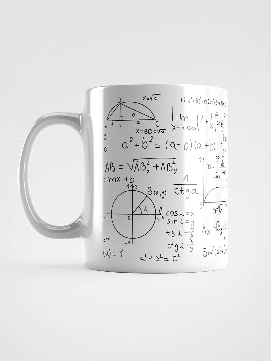 Algebraic Equation Black Shiny white Mug product image (6)