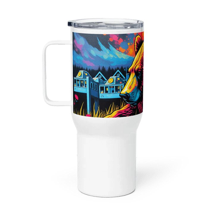 Neon Bear Adventure Travel Mug product image (1)