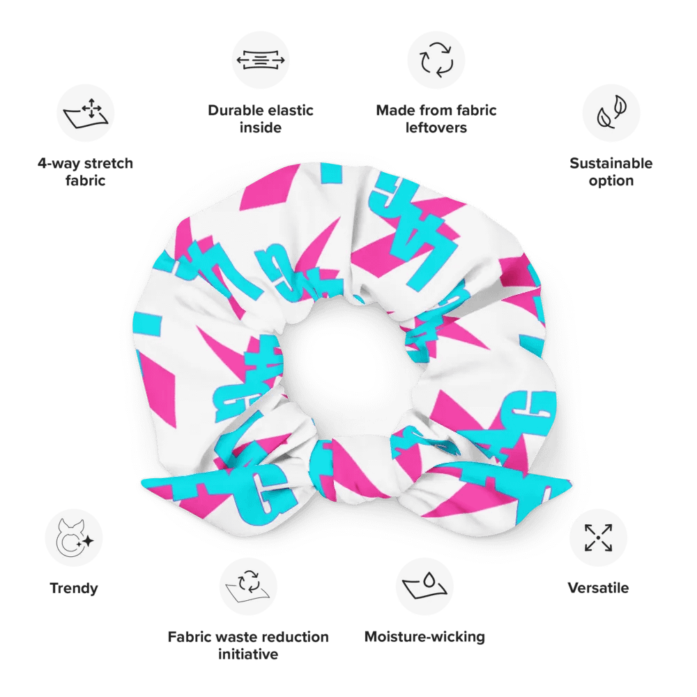 LAG Scrunchie with Bow (White) product image (12)