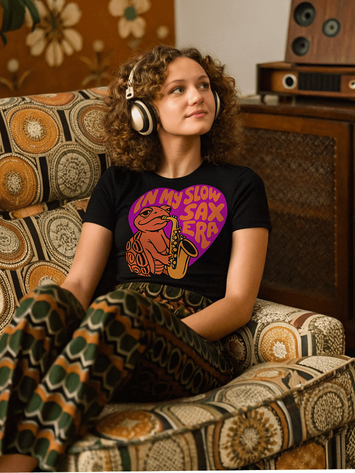 Saxophone Turtle Slow Sax Era T-Shirt product image (1)