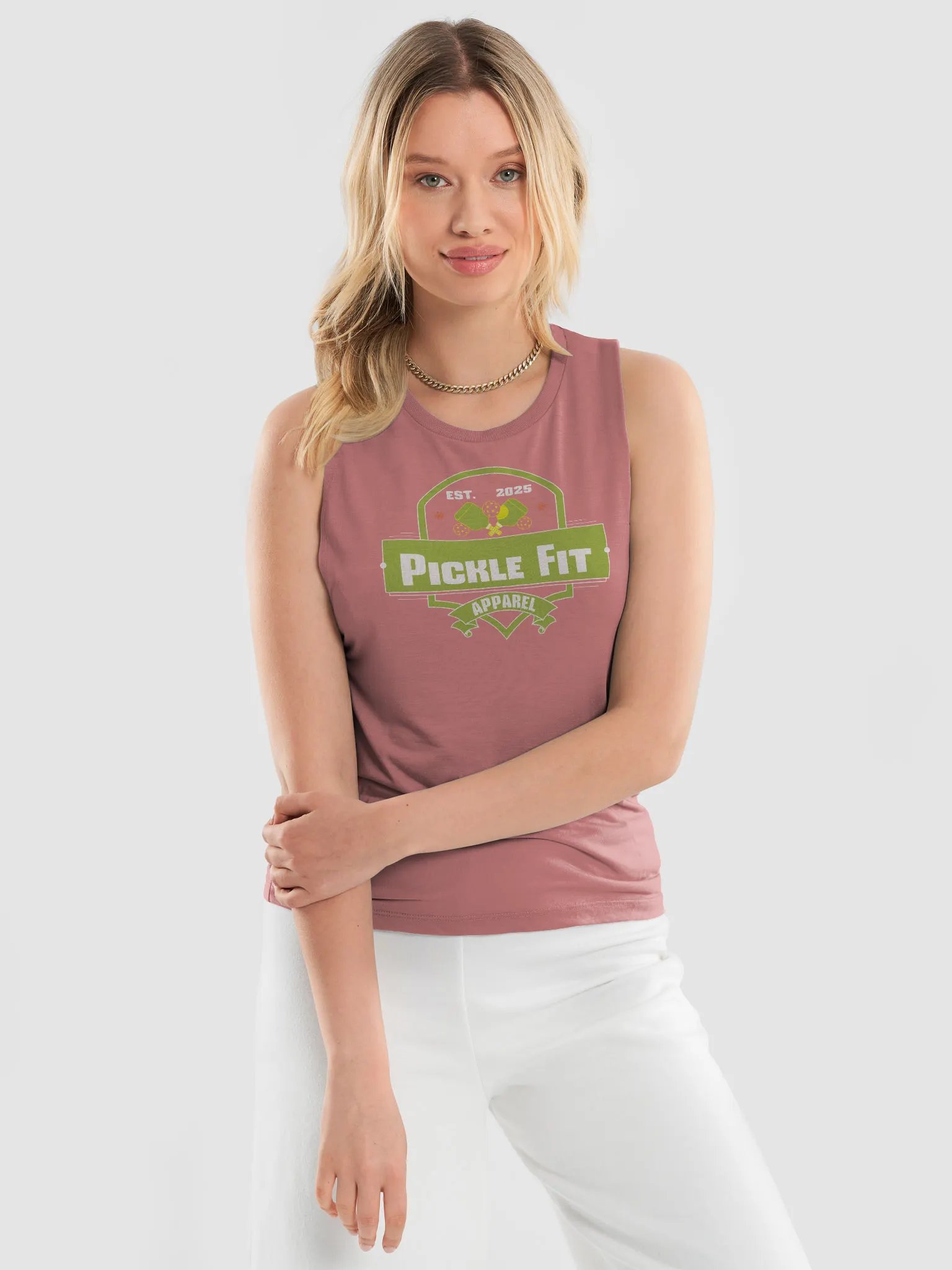 Pickle Fit Logo Muscle Tank Womens product image (14)