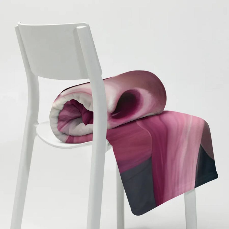 Pink Hair Cow Blanket product image (9)