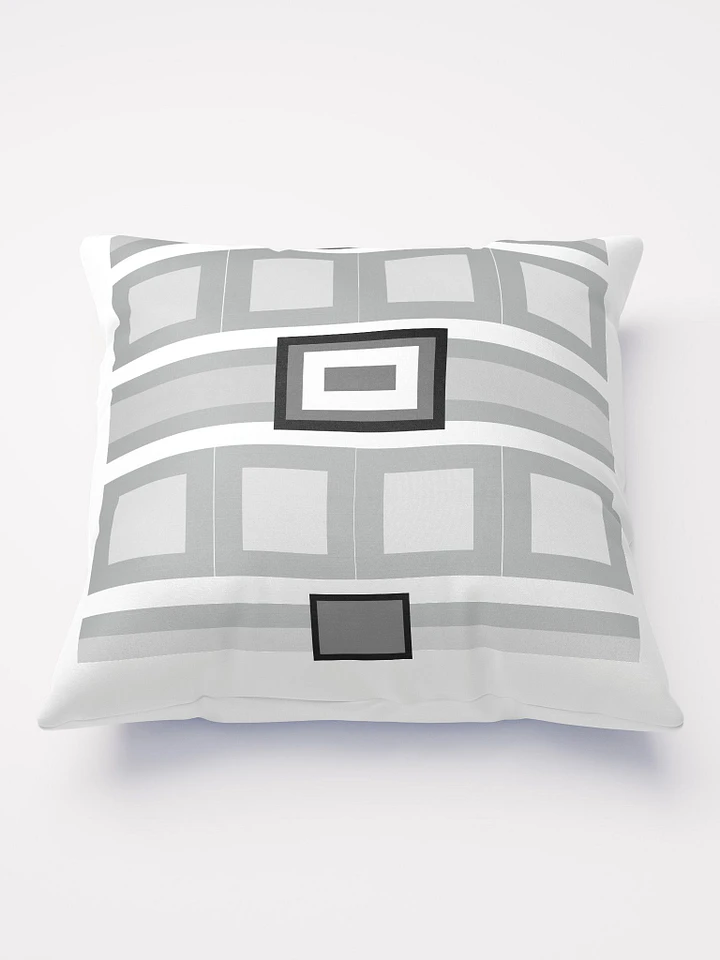 Gray and White Geometric Modern Throw Pillow 2 product image (2)