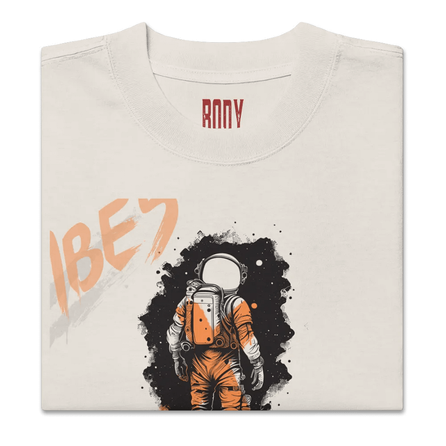 Zero gravity vibe oversized faded tee product image (27)