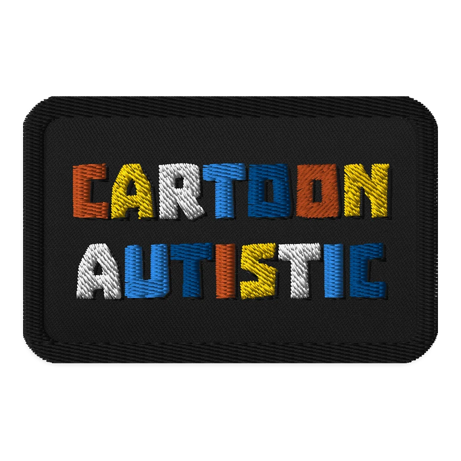 Cartoon Autistic Patch (Aro Ace Palette) product image (1)