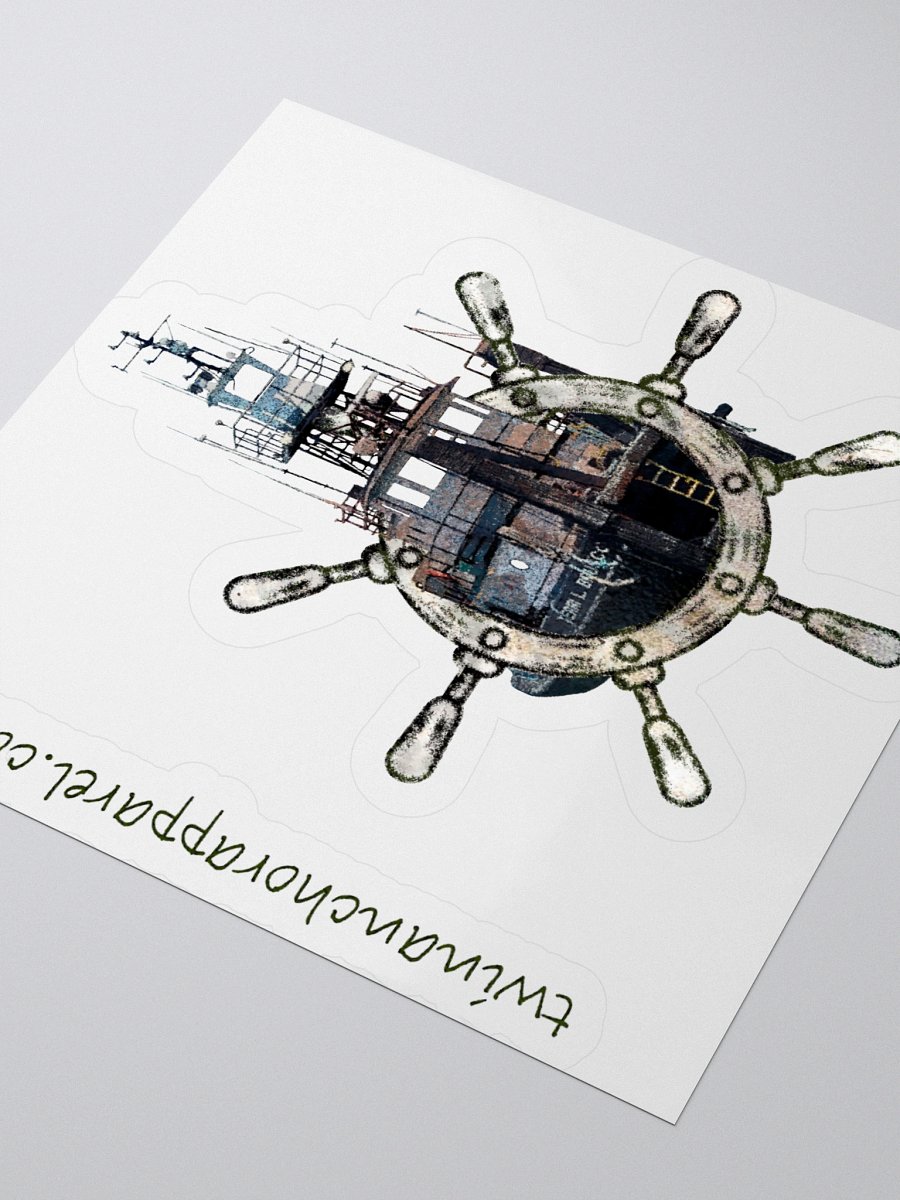 Ship Wheel Terri L. Brusco Kiss Cut Stickers product image (12)