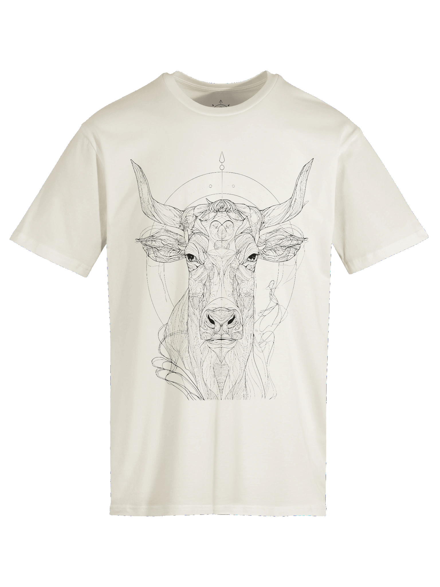 Divine Strength – Sacred Bull Line Art Tee product image (9)