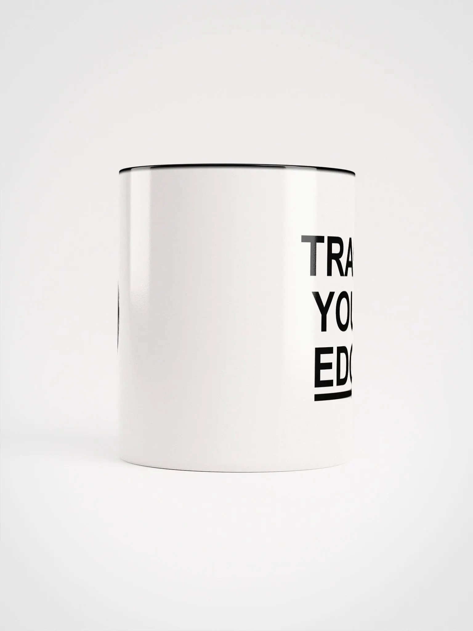 Coffee Mug (TRADE YOUR EDGE, Black & White) product image (5)