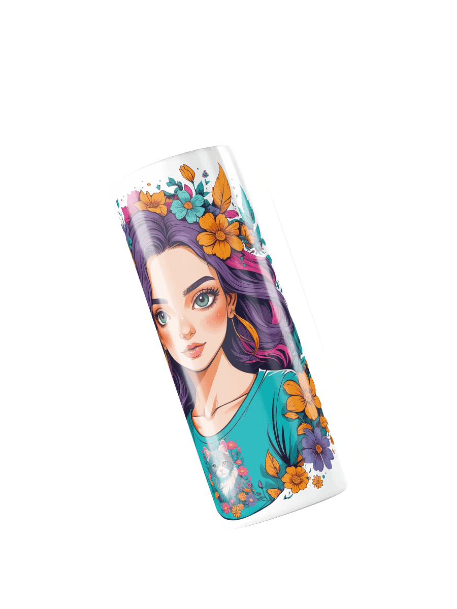 Bloomcore Flower Girl 20 oz Skinny Stainless Steel Tumbler - White - v2 product image (5)