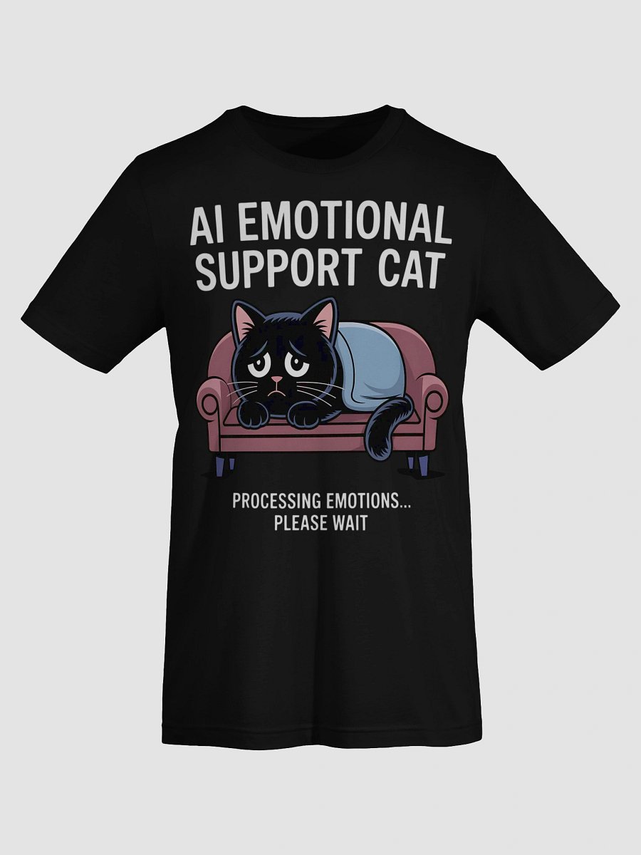 AI Emotional Support Cat Cartoon T-Shirt product image (70)