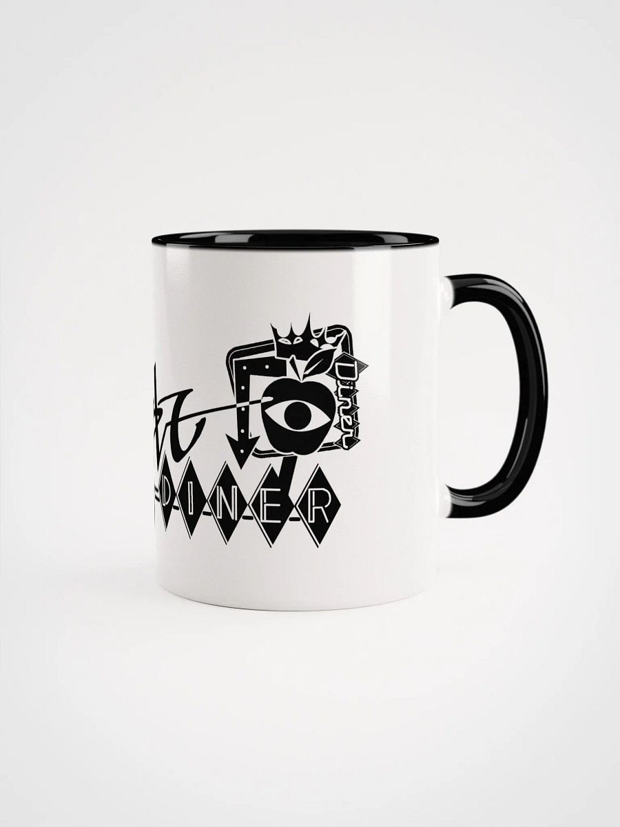 King Apple Diner (Black) ✦ Ceramic Mug with Color Inside product image (2)