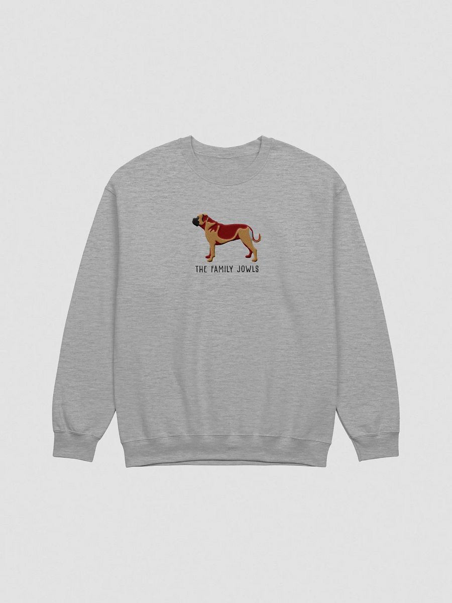 The Family Jowls Sweatshirt(Embroidered) of a Bullmastiff(Tan) product image (4)