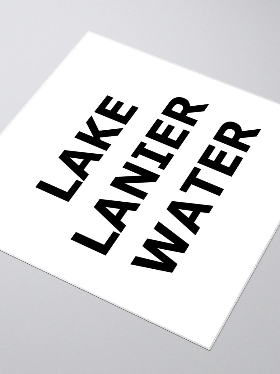 LAKE LANIER WATER STICKER BLACK/WHITE product image (9)