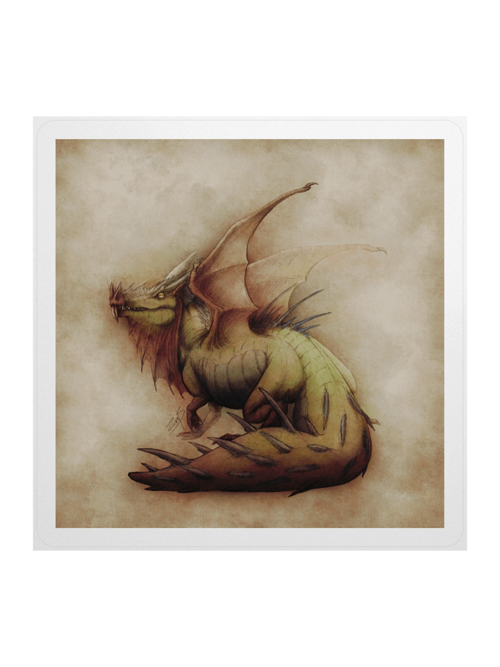 Dragon sketch - sticker product image (1)