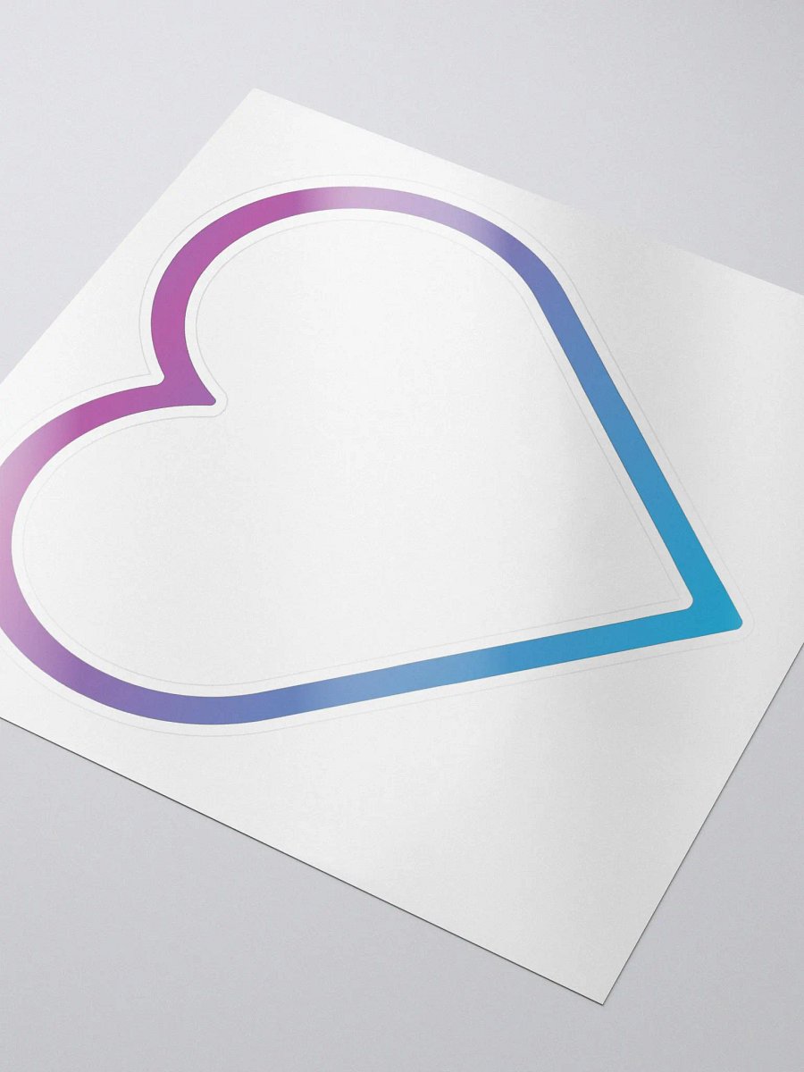 Outline Heart Sticker product image (3)