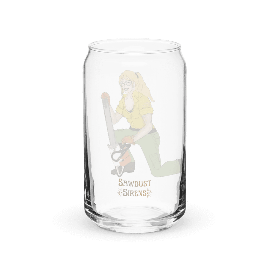 Blonde Chainsaw Pinup Glass product image (3)