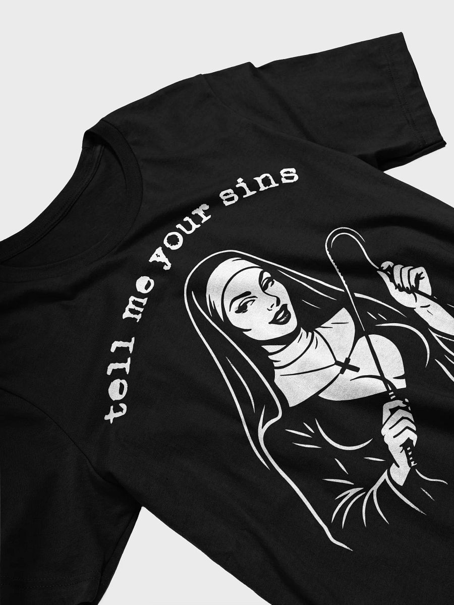 Tell Me Your Sins Tee – Kinky Nun Graphic Shirt product image (2)