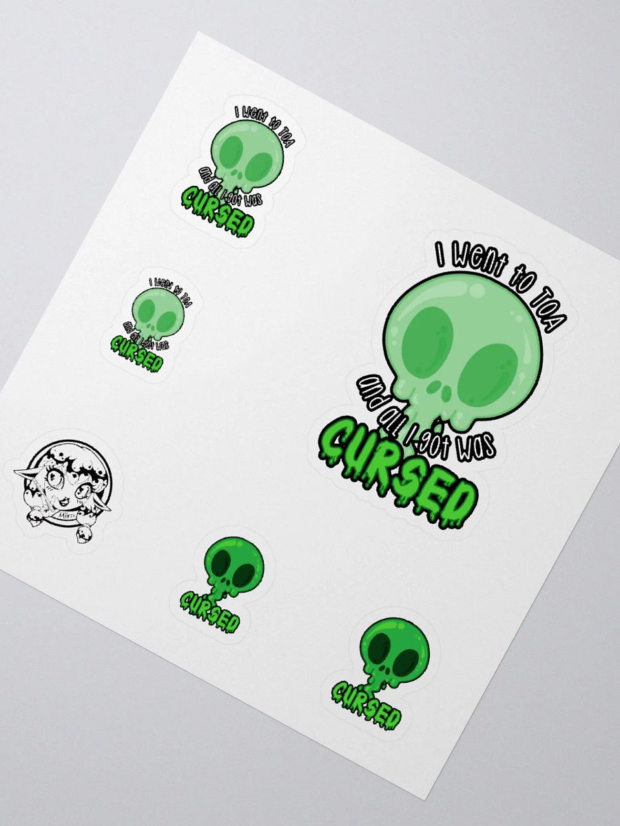 All I Got Was Cursed - Monk - Sticker Sheet product image (2)
