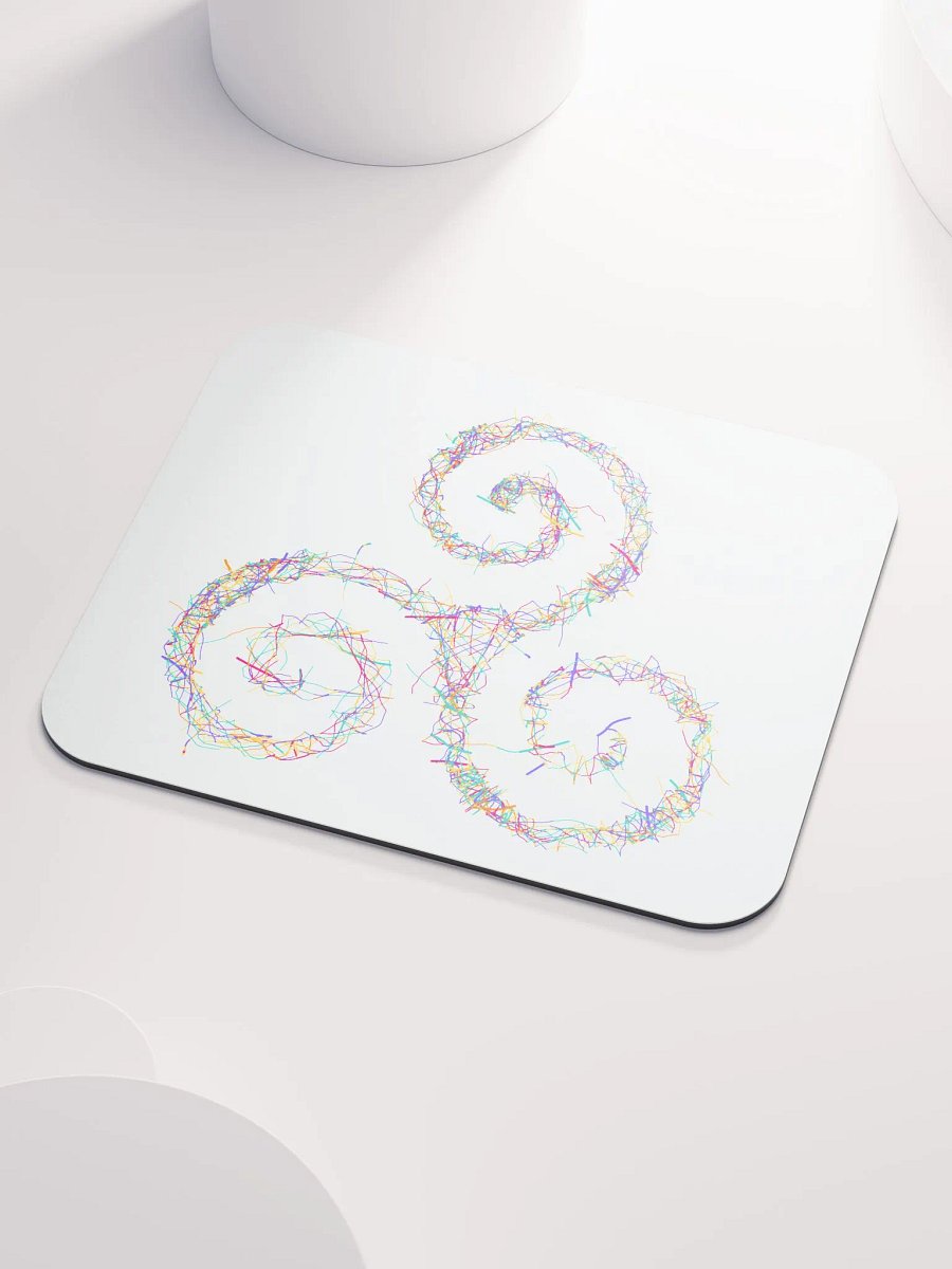 Neon Spirals Mouse Pad product image (3)