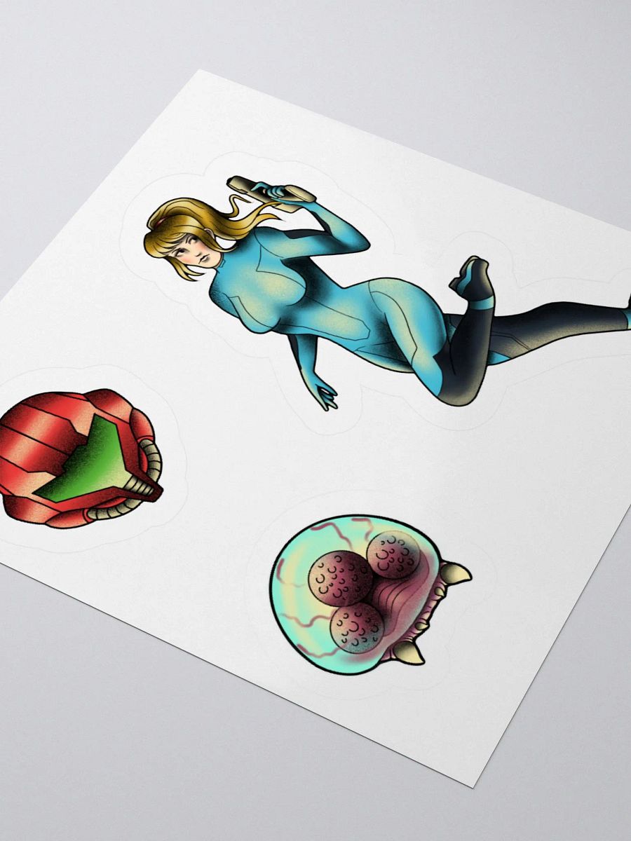 Metroid- American Traditional Flash Stickers product image (8)