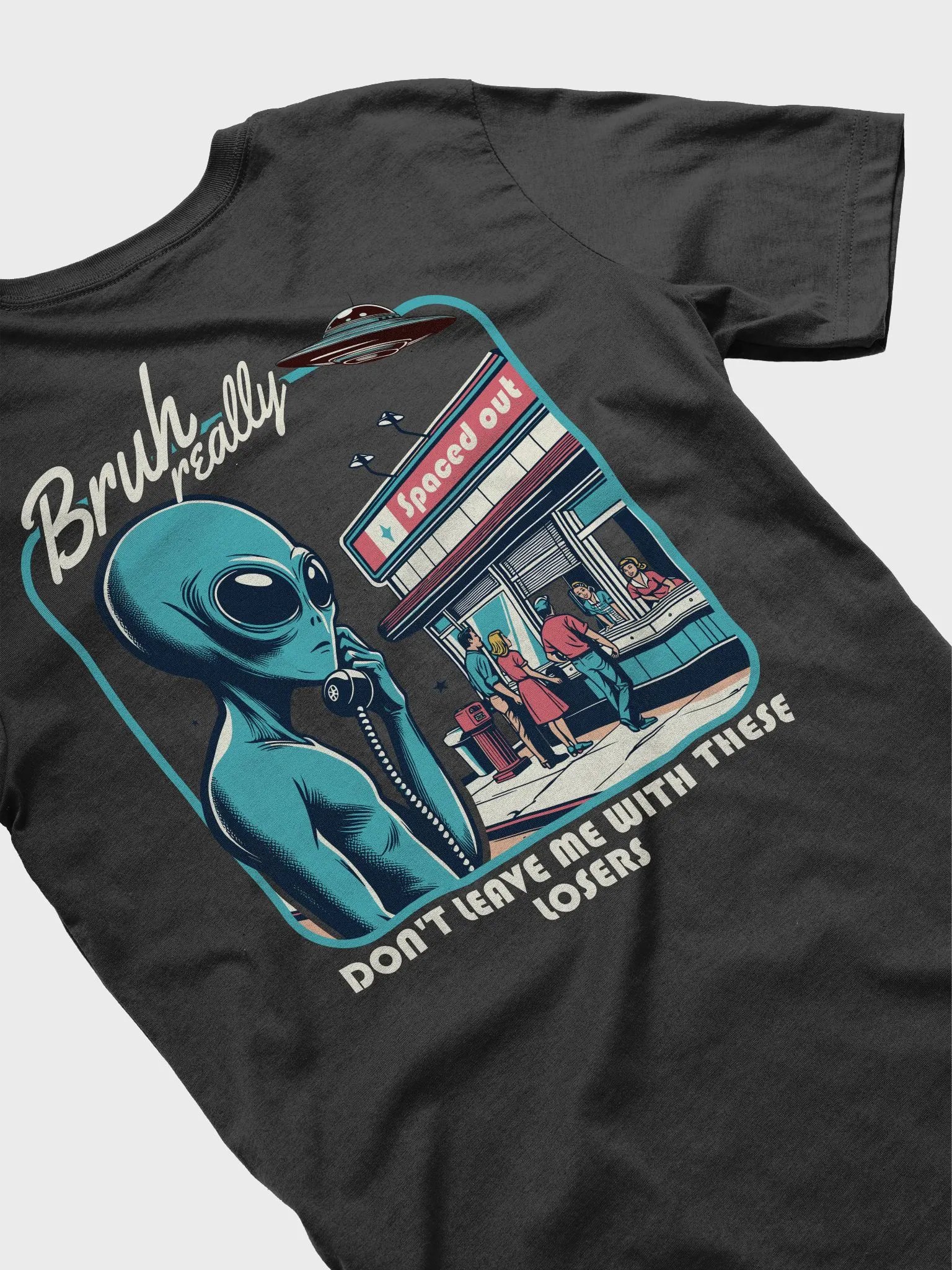Bruh Really Don't Leave Me With These Losers - Back and front print tee product image (4)