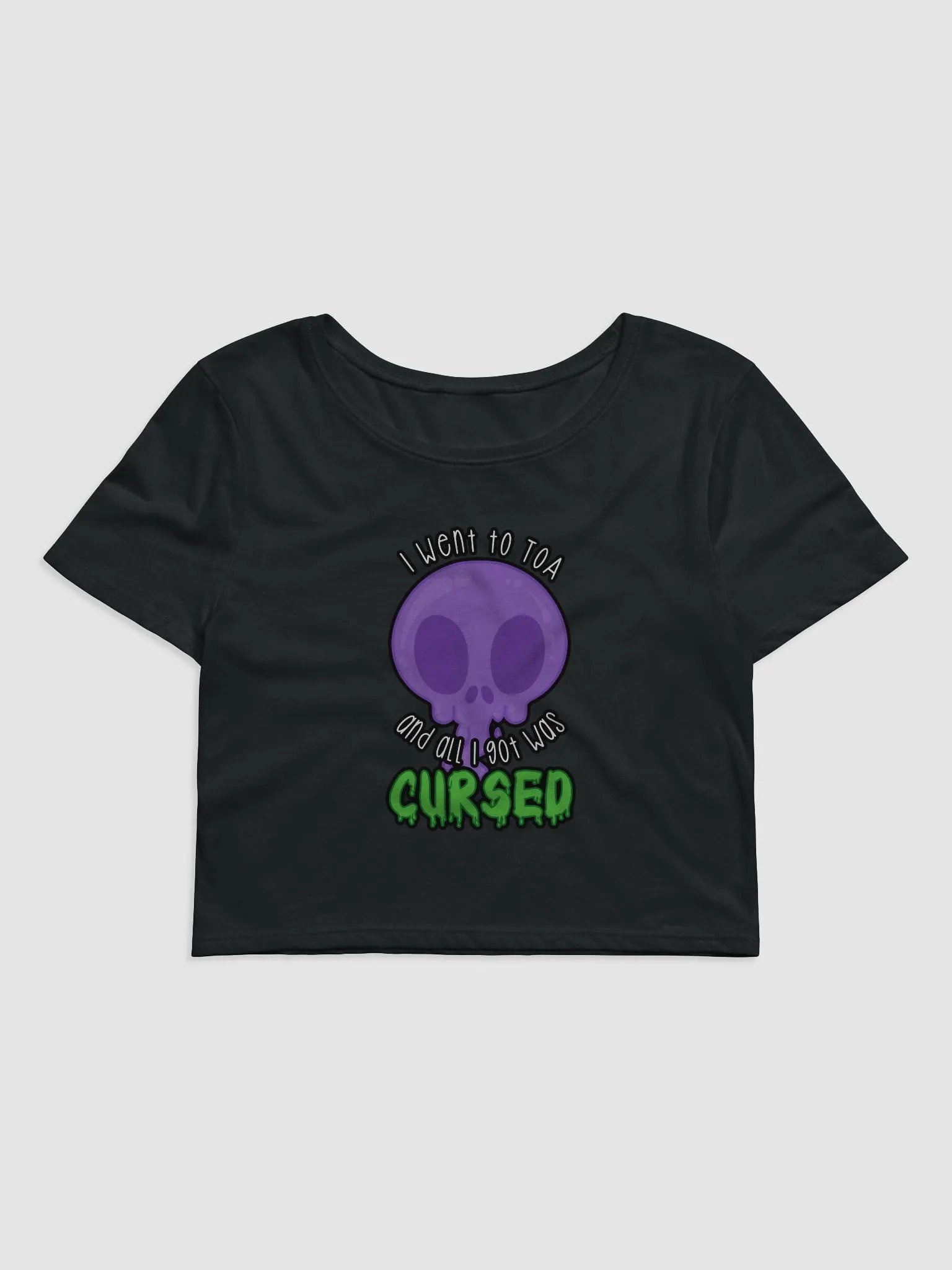 All I Got Was Cursed - Warlock - Crop Tee product image (1)