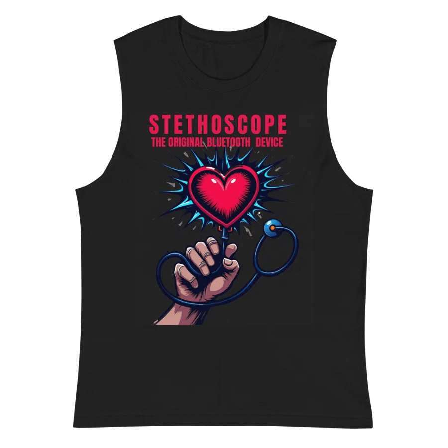 Heartbeat Stethoscope Muscle Tank product image (3)