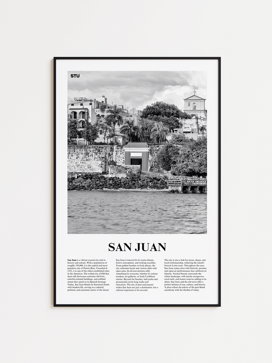 San Juan 01 Newspaper Poster | Framed product image (1)