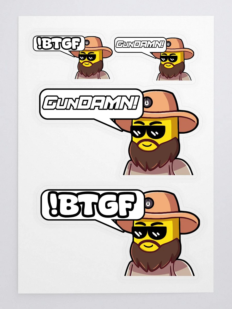 gunDAMN! / !BTGF Sticker Sheet product image (3)