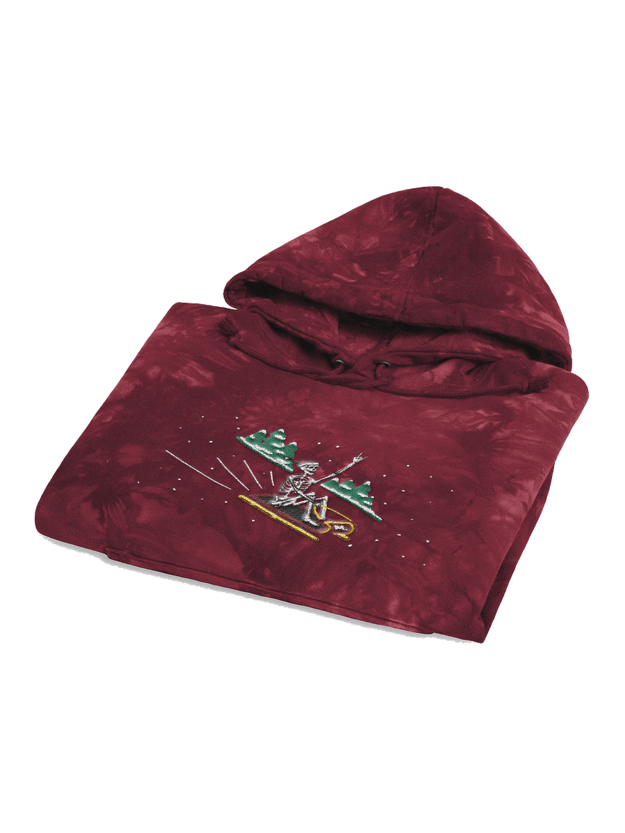 Sledding Skelly Champion TieDye Hoodie product image (1)